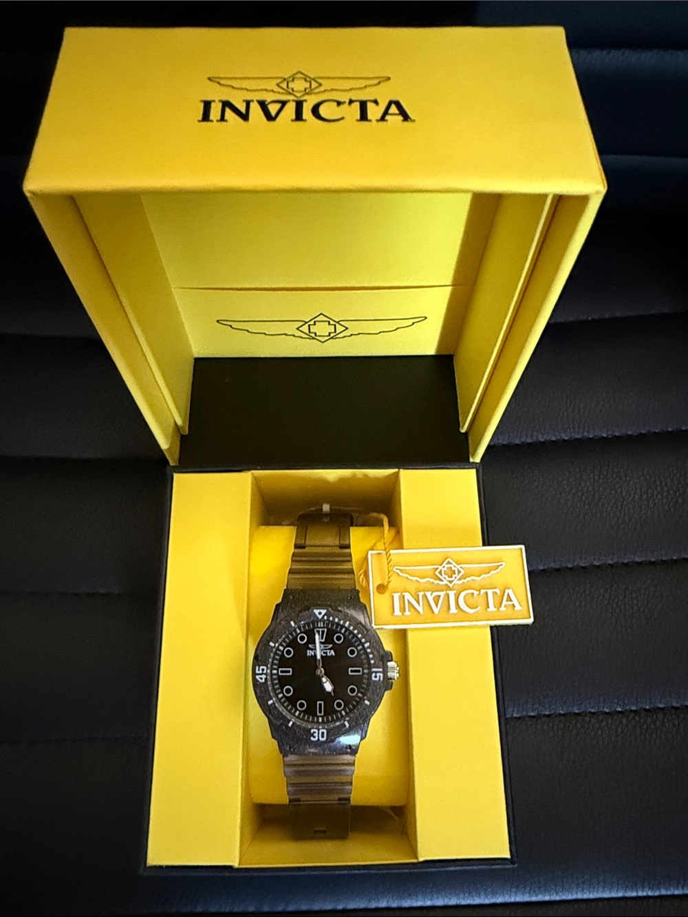 Invicta NEW Celestial Cloud Women's Watch - 35mm, Transparent, Black with Box